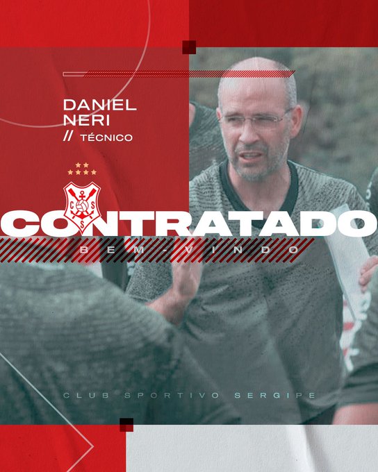 Sergipe anuncia português Daniel Neri como novo treinador