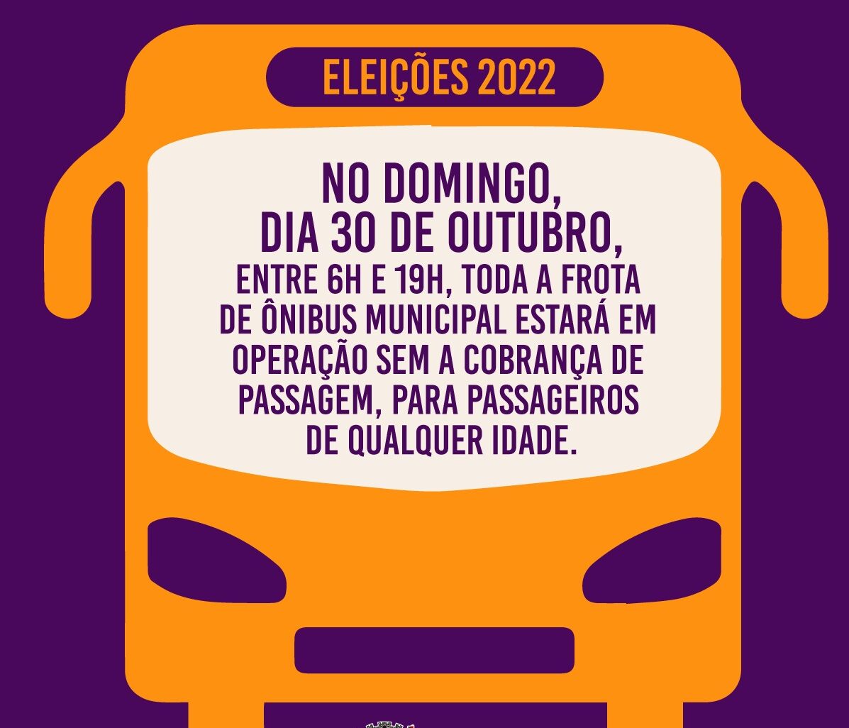 Ônibus gratuito em Aracaju no dia das eleições